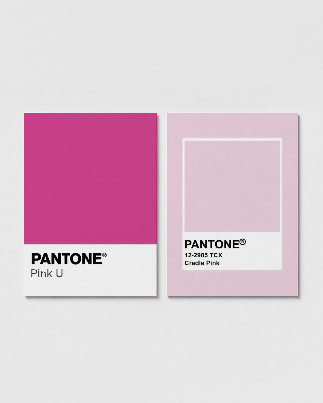 Roze kleurvlak Posterset