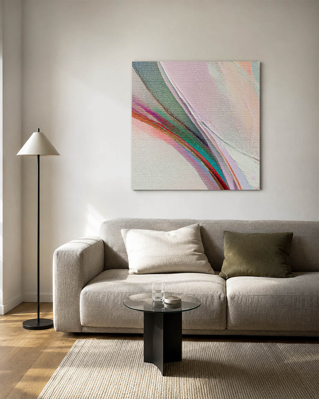 Kleurrijke vormen Kunstwerk