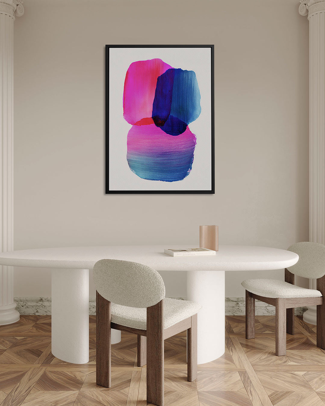Kleurrijke vormen Kunstwerk