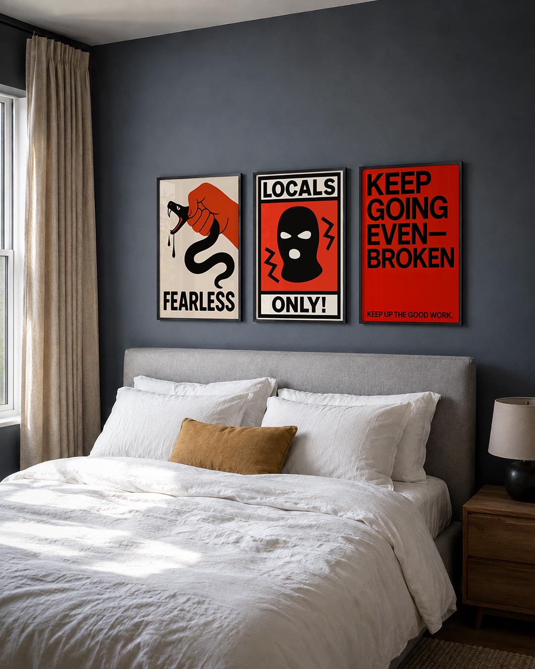 Krachtige greep Posterset