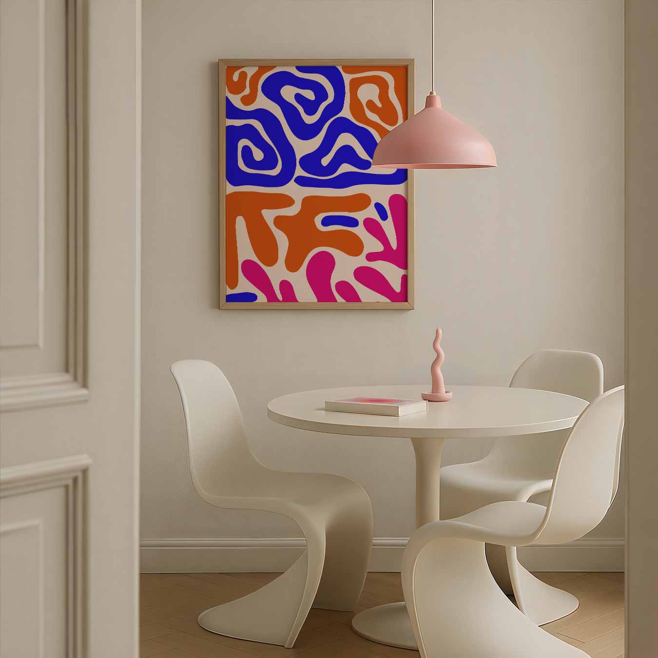 Moderne Abstracte Kleurenposters Poster-WallArtistic