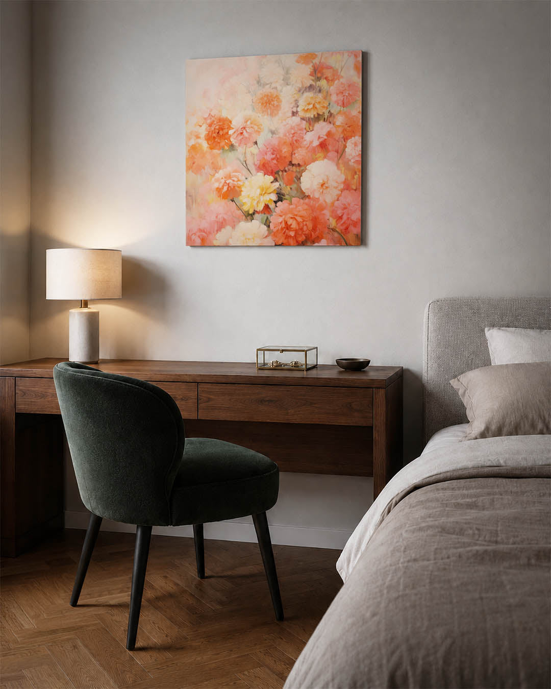 Bloemenexplosie Kunstwerk