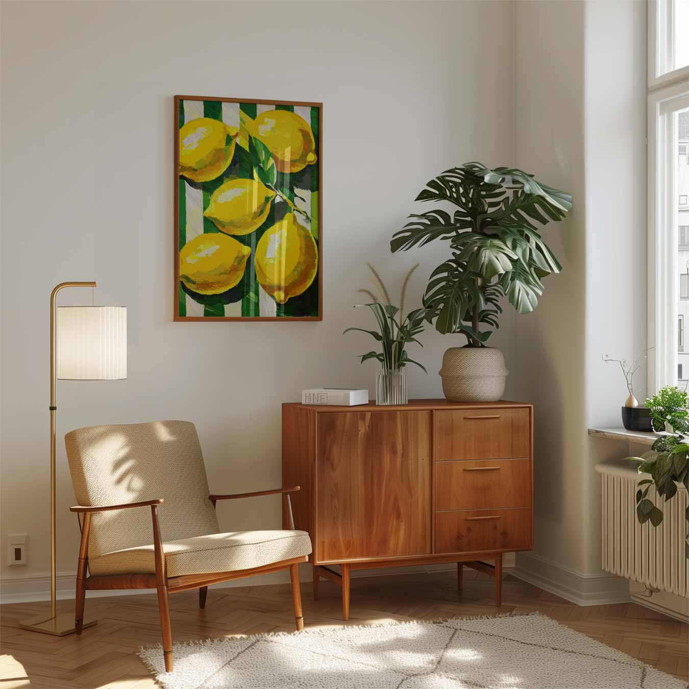 Frisse Citroen Sfeer Poster-WallArtistic