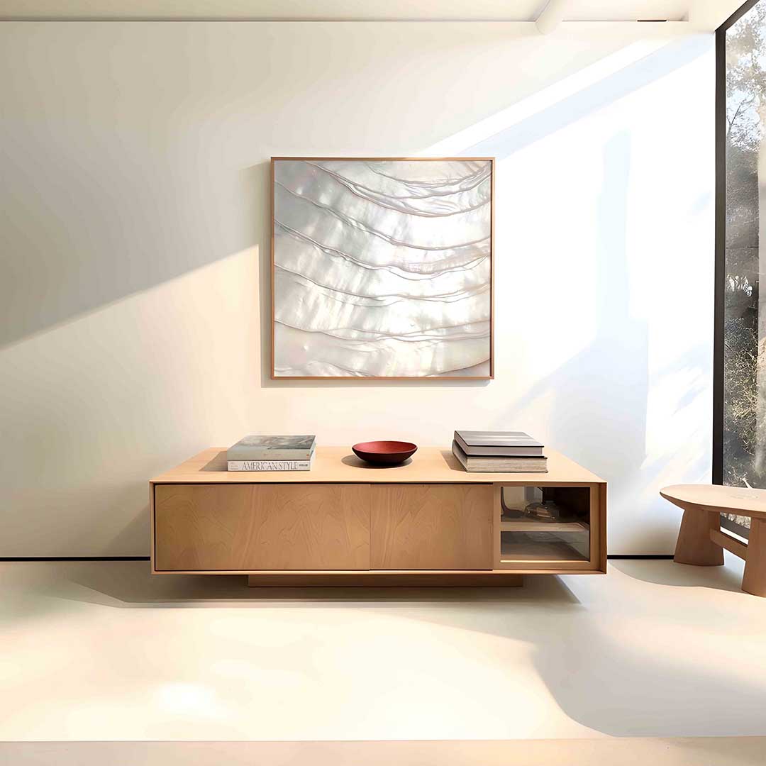 Glanzende parelmoer Poster