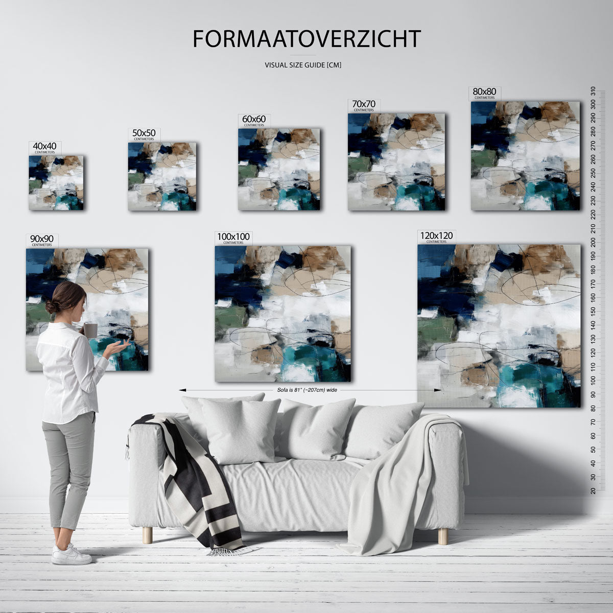 Abstracte vormen Poster