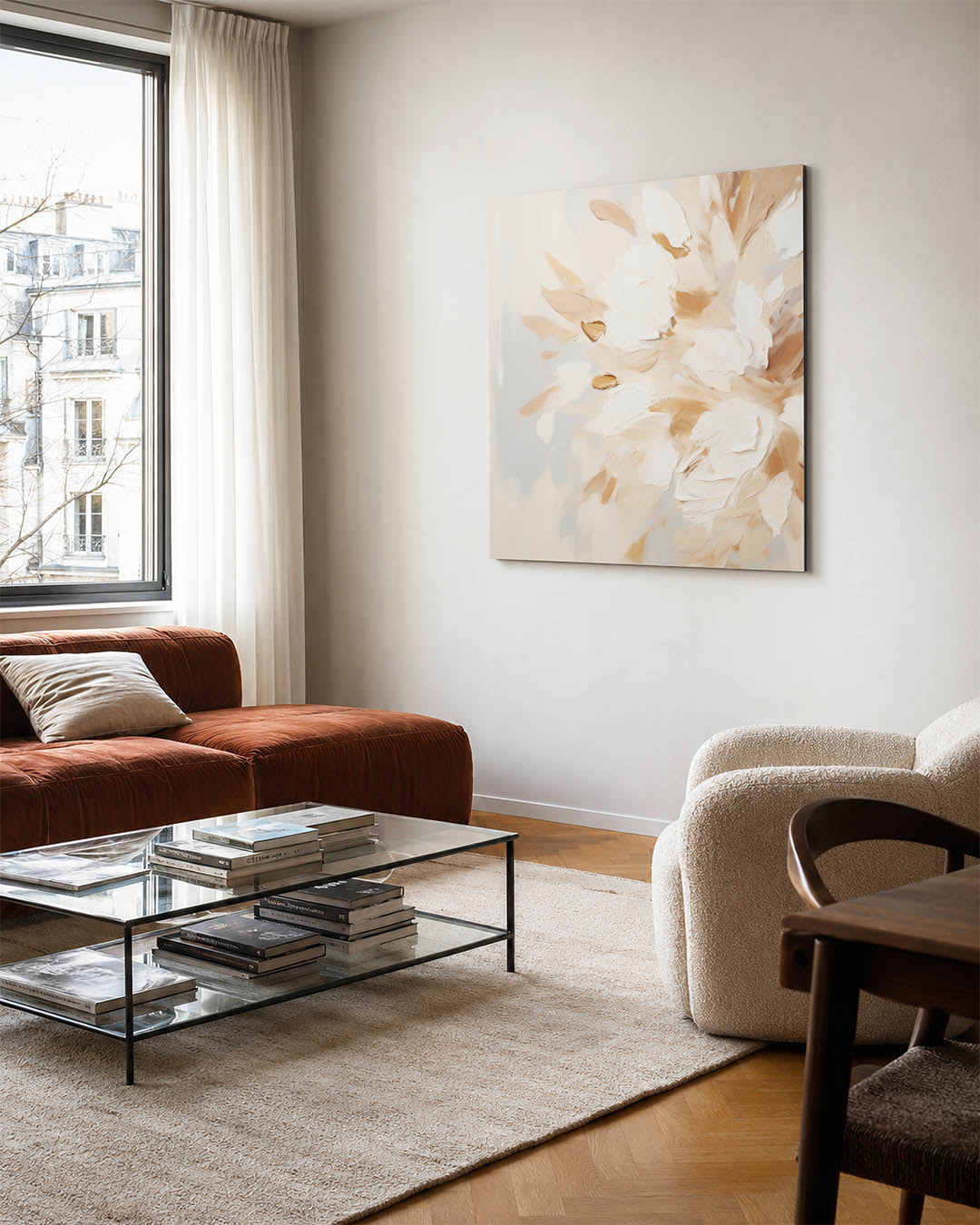 Organische vormen compositie Kunstwerk