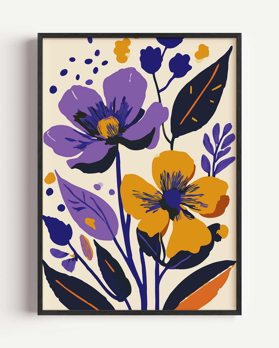 Bloemenfeest in Vrolijke Kleuren Poster-WallArtistic