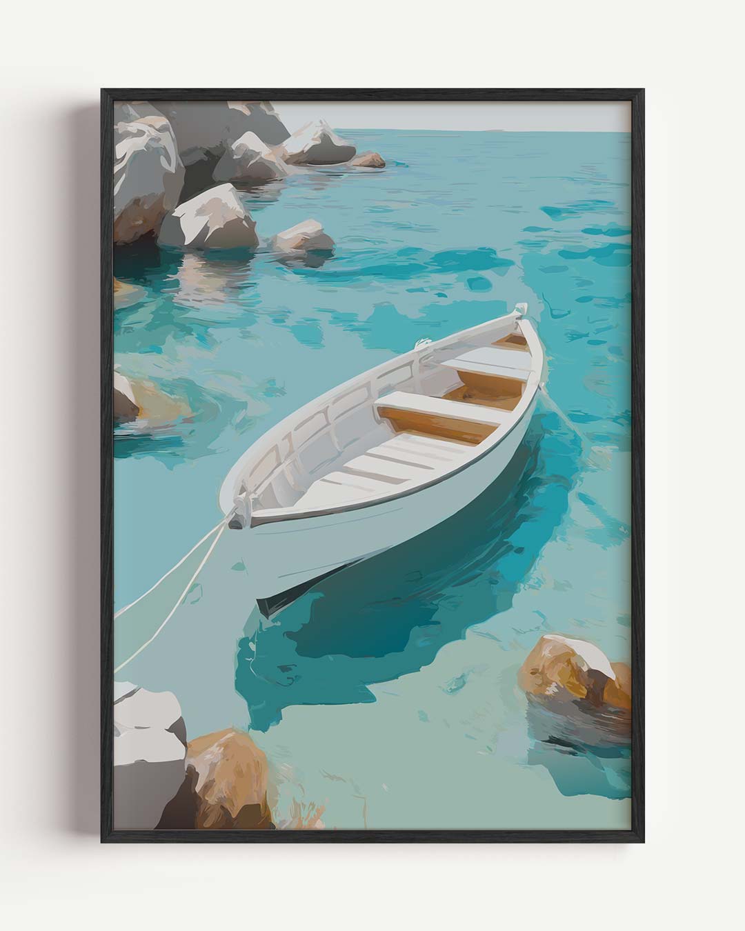 Dromerige Zeilboot Poster-WallArtistic