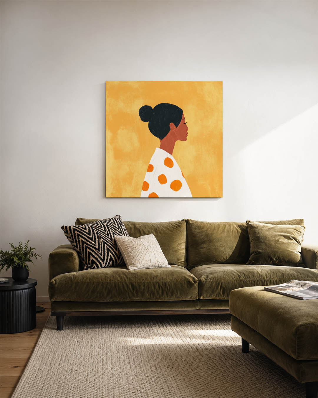 Vrouwelijk silhouet Kunstwerk
