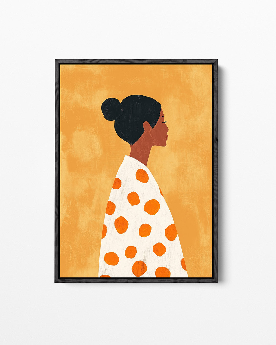 Vrouwelijk silhouet profiel Kunstwerk