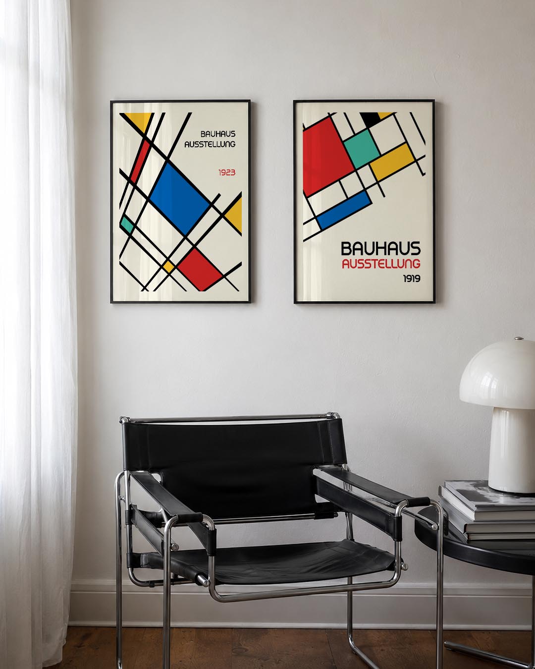 Kleurvlakken en lijnen Posterset