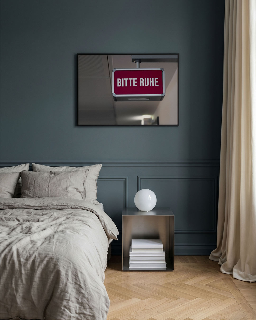 Rustig verzoek bord Poster