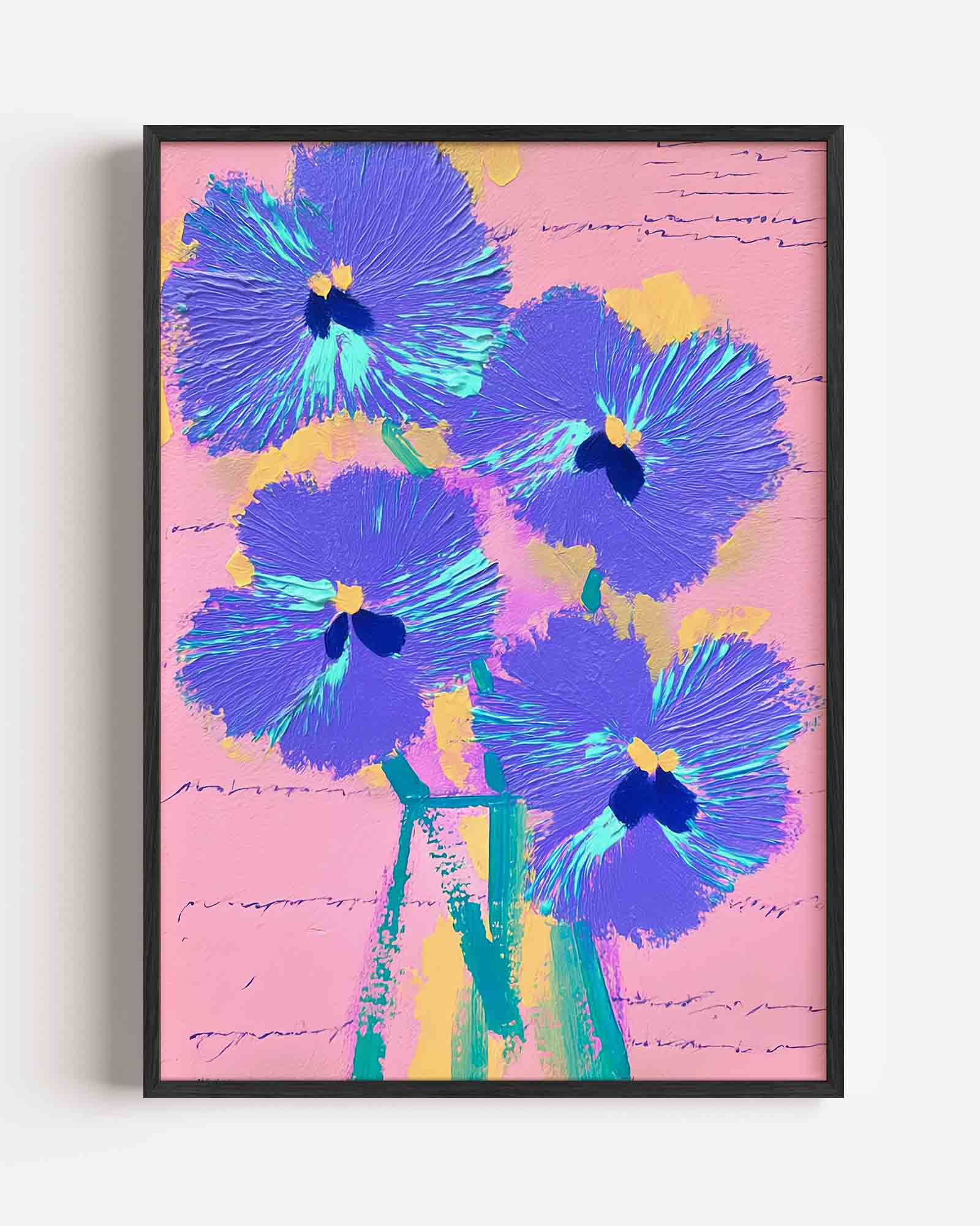 Bloemen in vaas Poster
