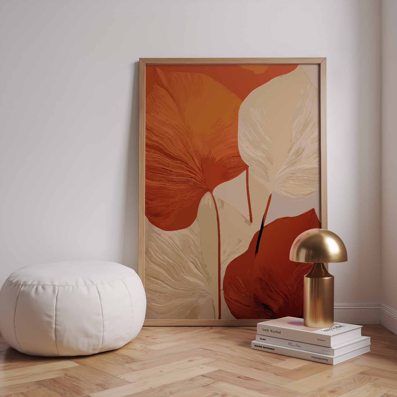 Herfstbladeren Abstractie Poster-WallArtistic