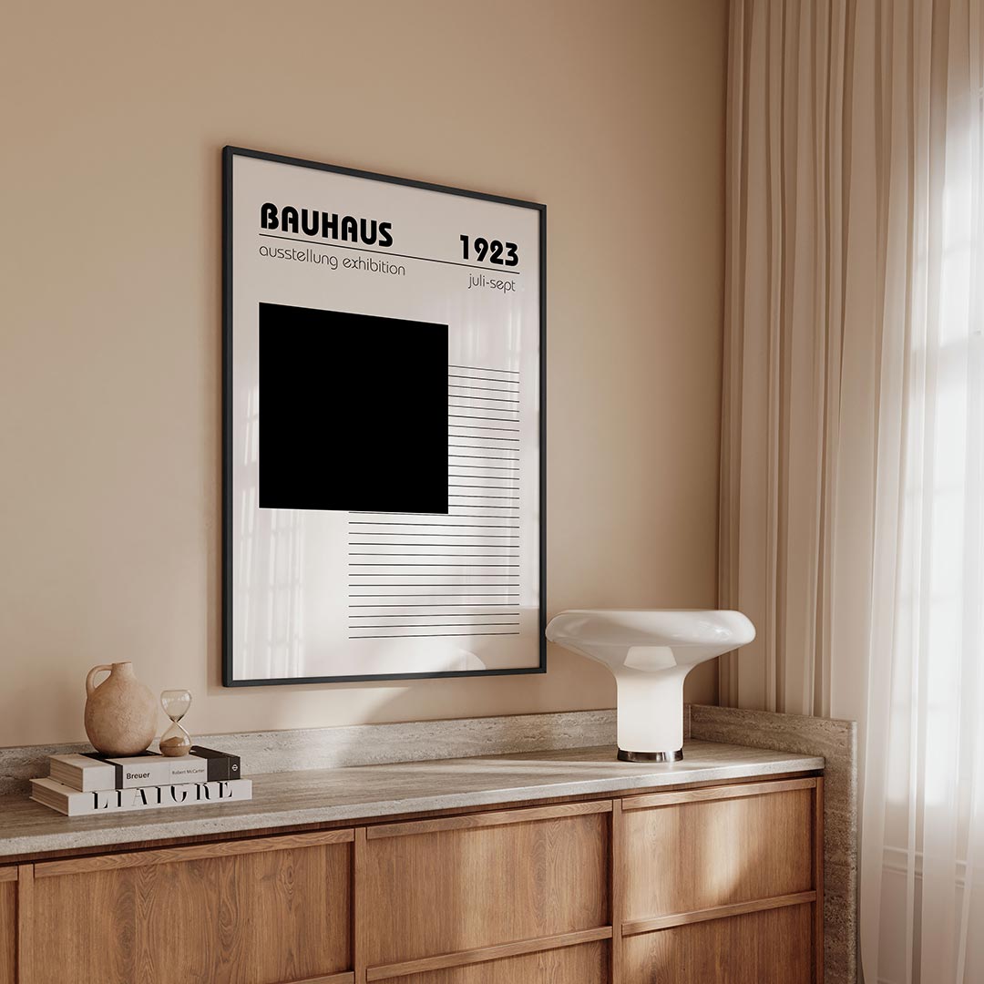 Zwart wit compositie Poster
