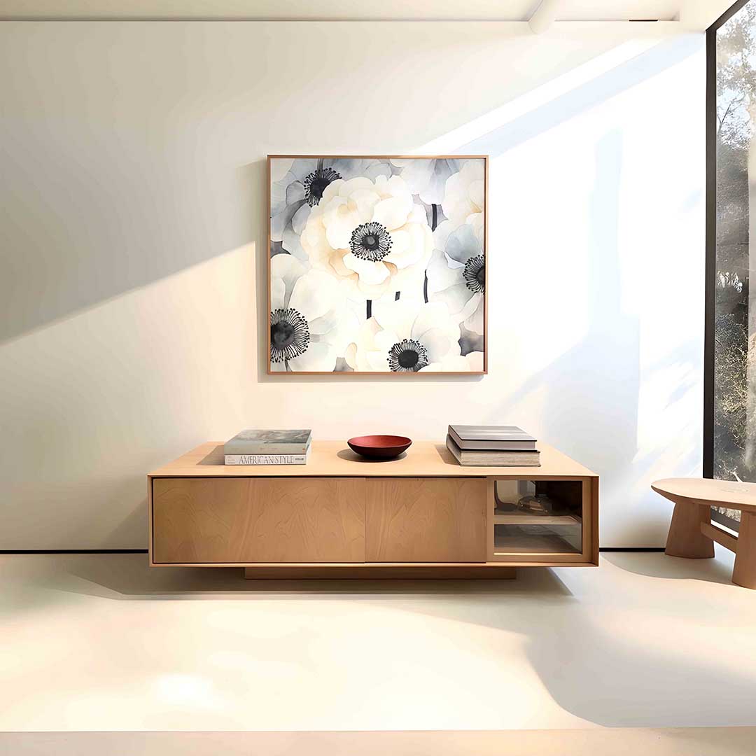 Bloemen in zachte tinten Poster