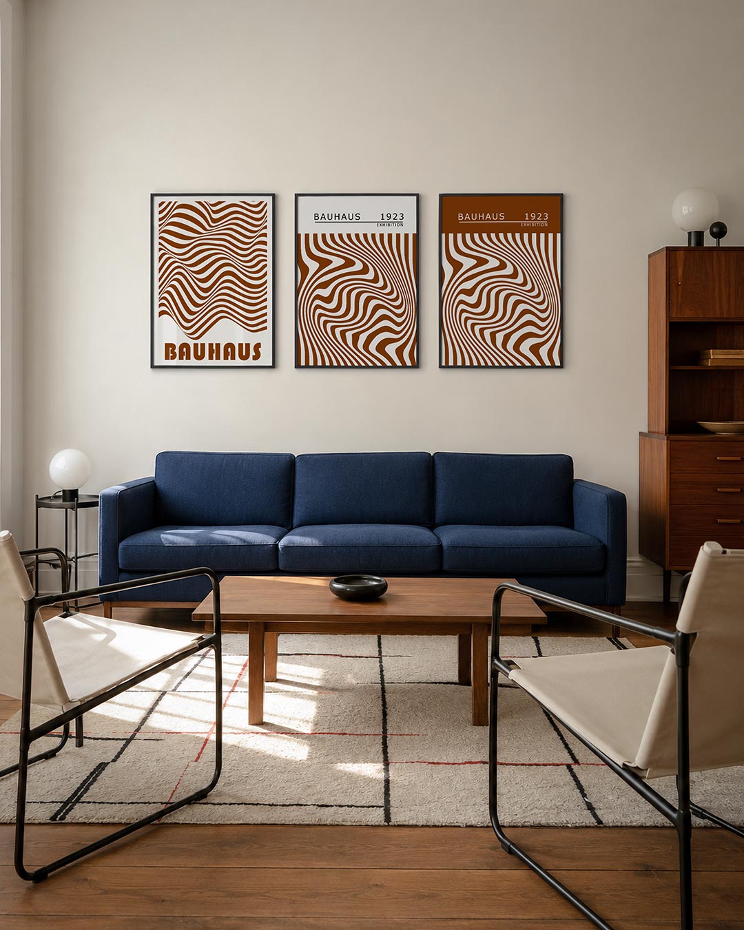 Golvend lijnenspel Posterset