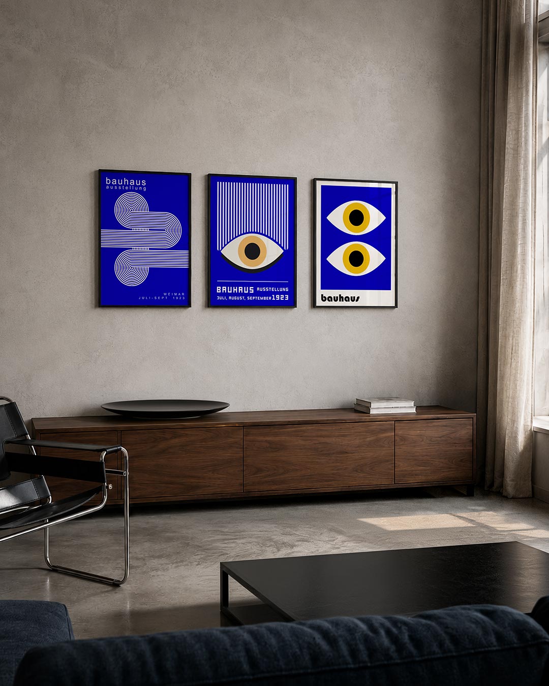 Lijnen en cirkelpatronen Posterset