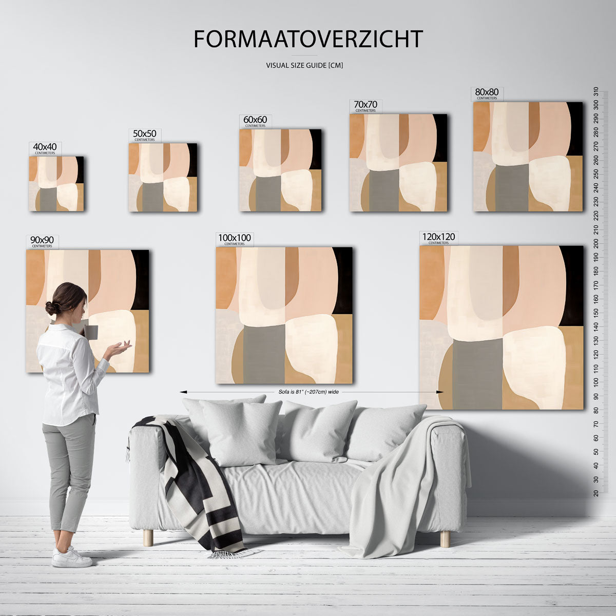 Abstracte vormen Poster