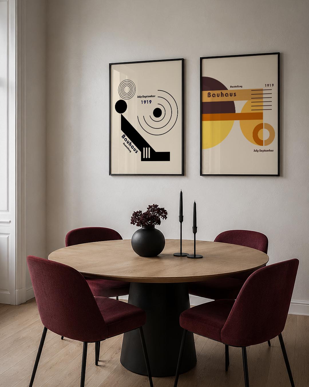 Cirkel en lijnenspel Posterset