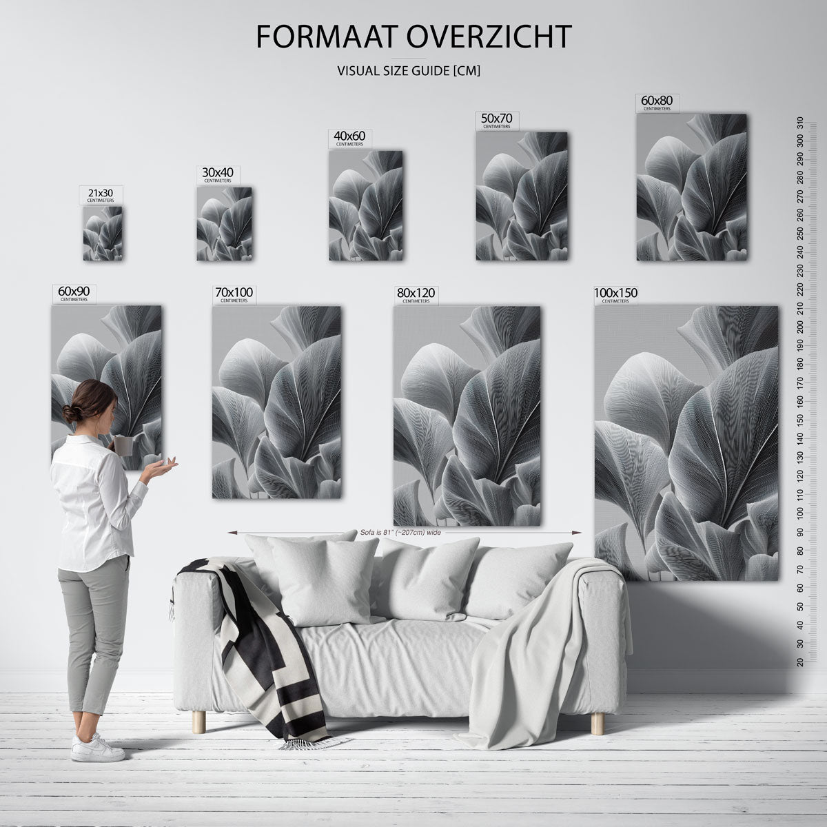 Grote bladeren Poster