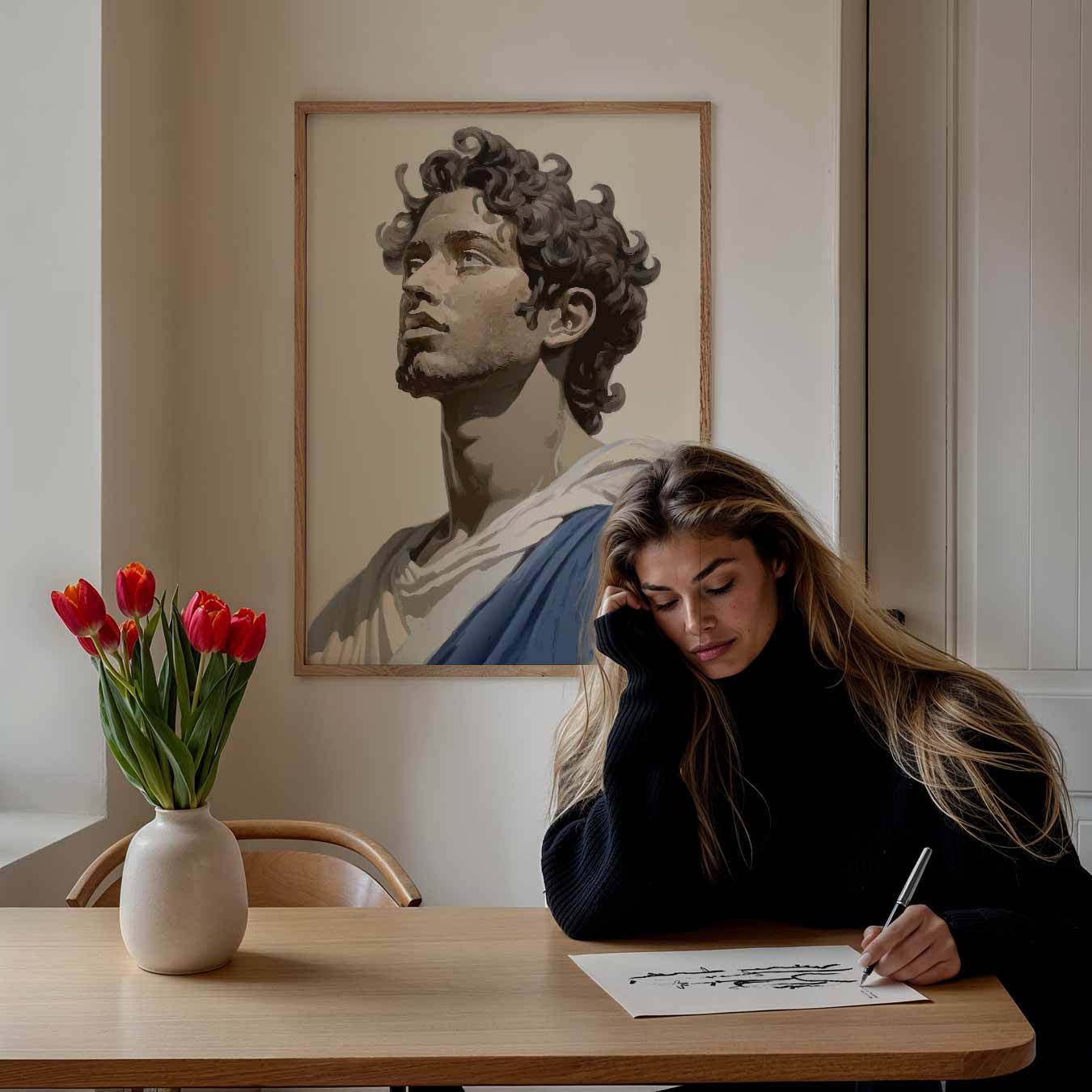 Moderne Klassieke Portretposter-WallArtistic
