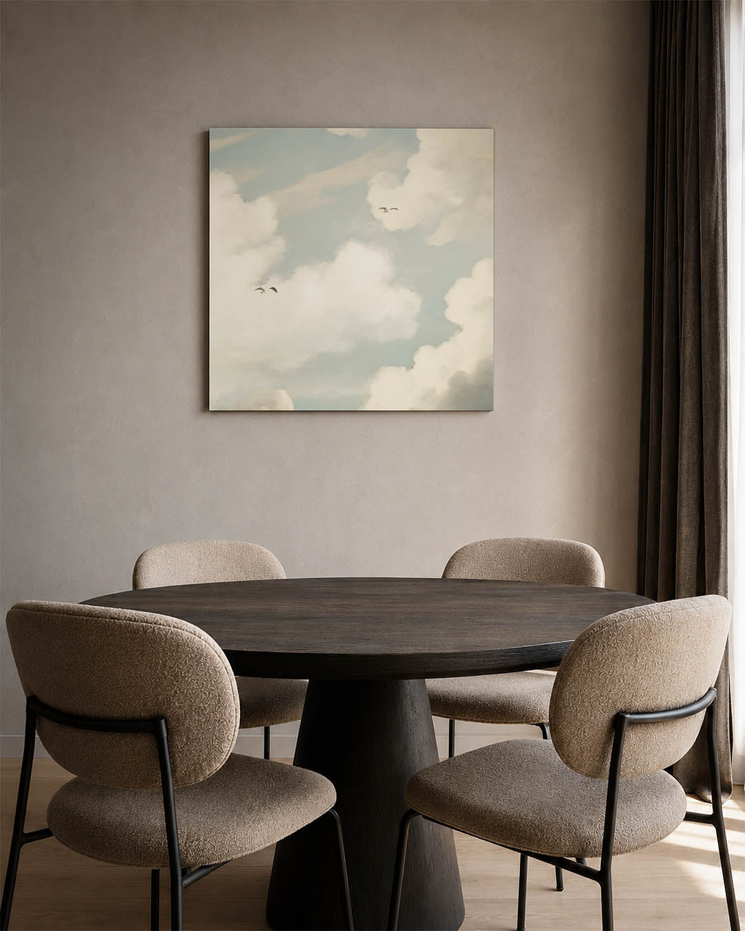 Lucht met wolken Kunstwerk