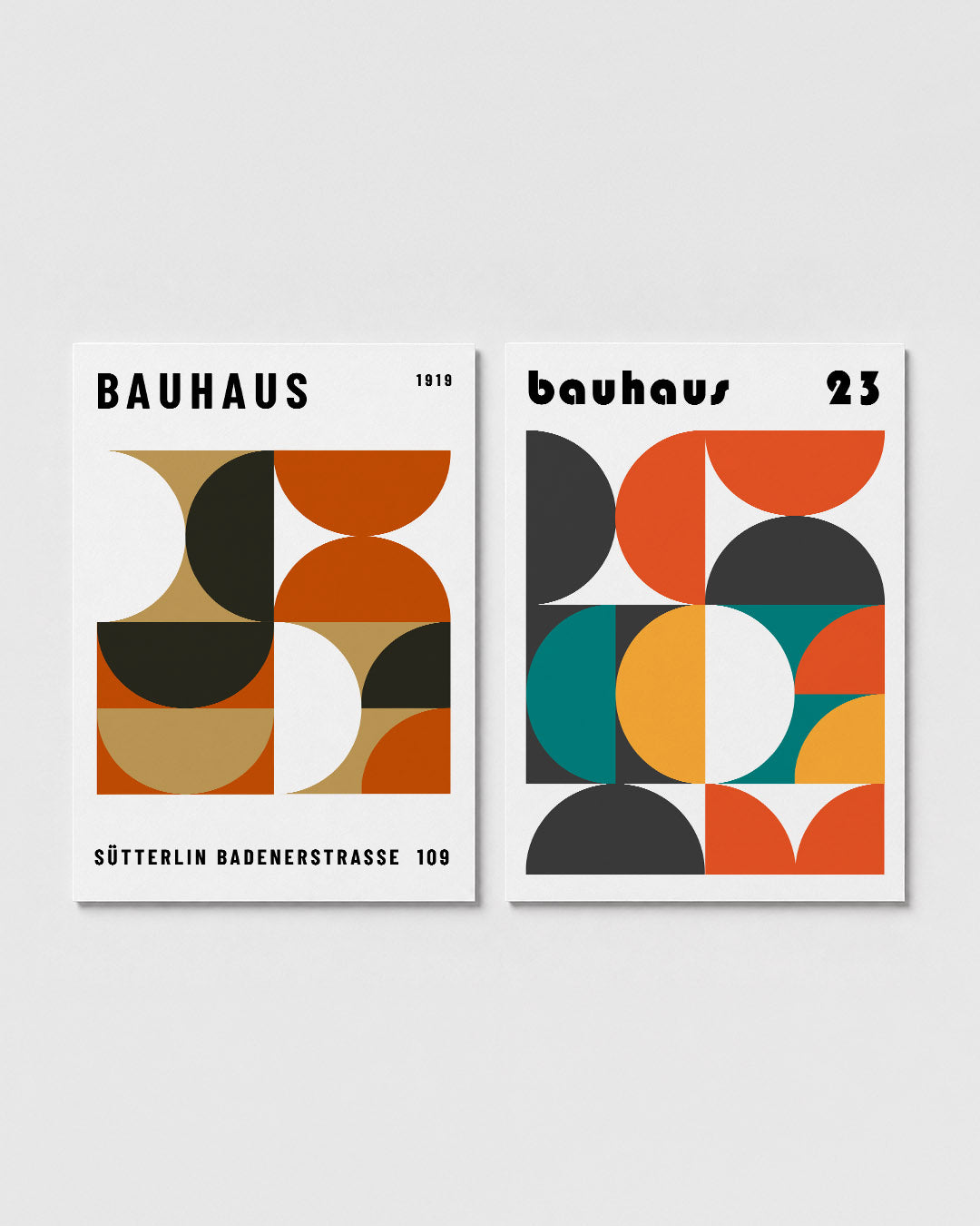 Vormenspel en kleur Posterset