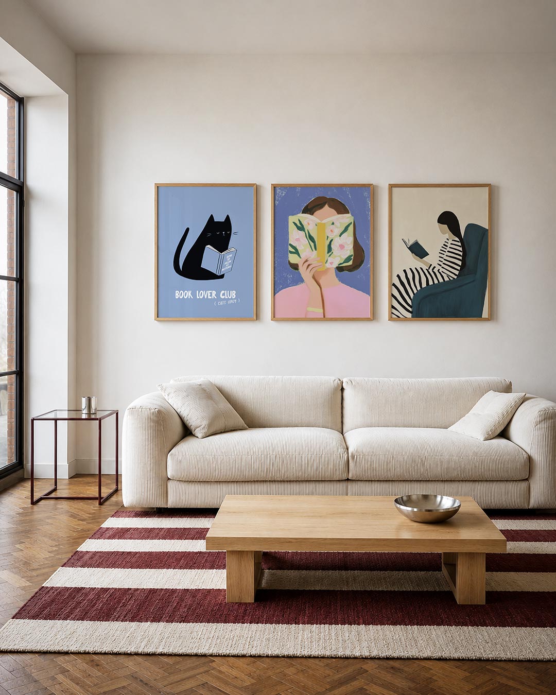 Katten en boeken Posterset