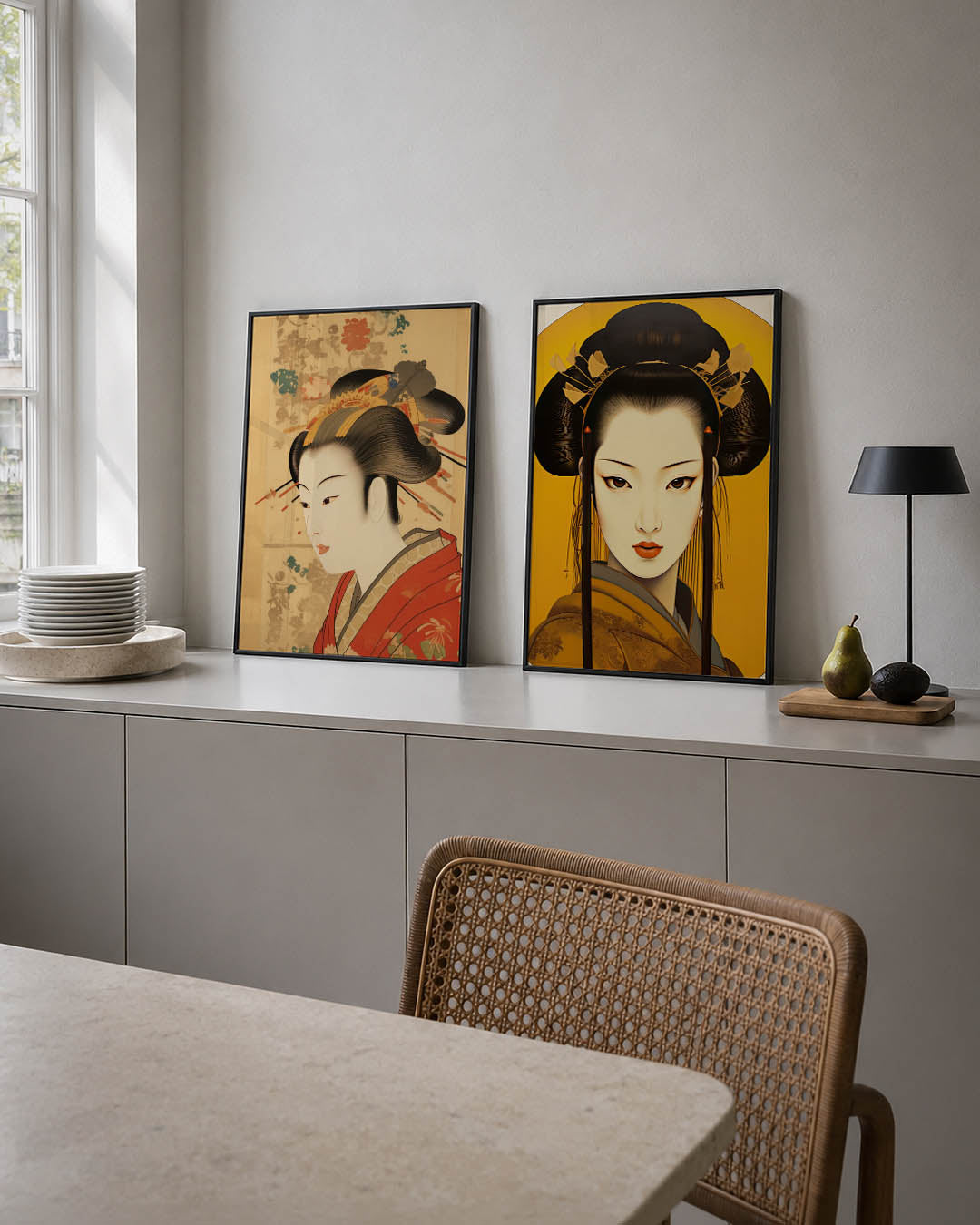 Elegante vrouw Posterset