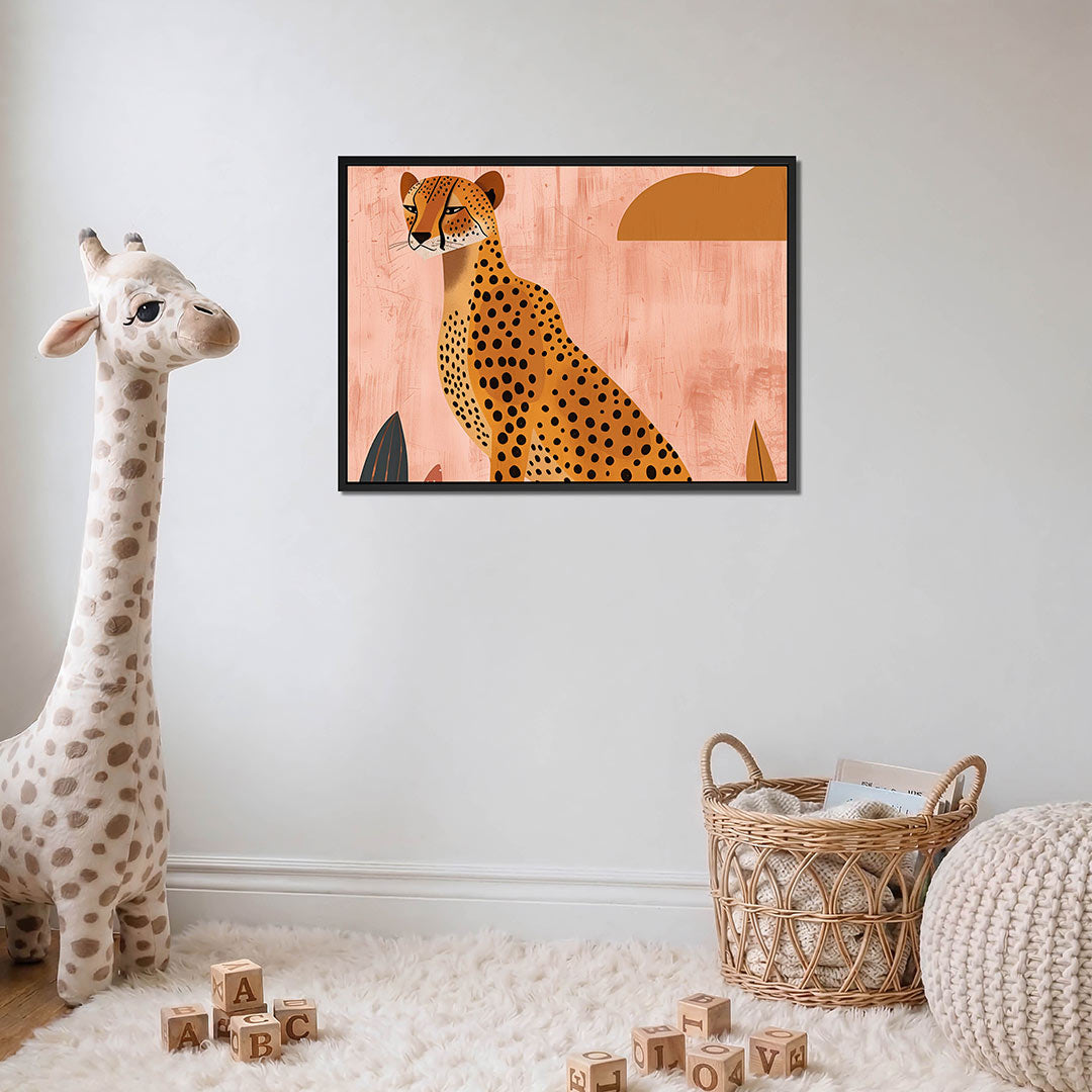 Gestileerde luipaard Kunstwerk