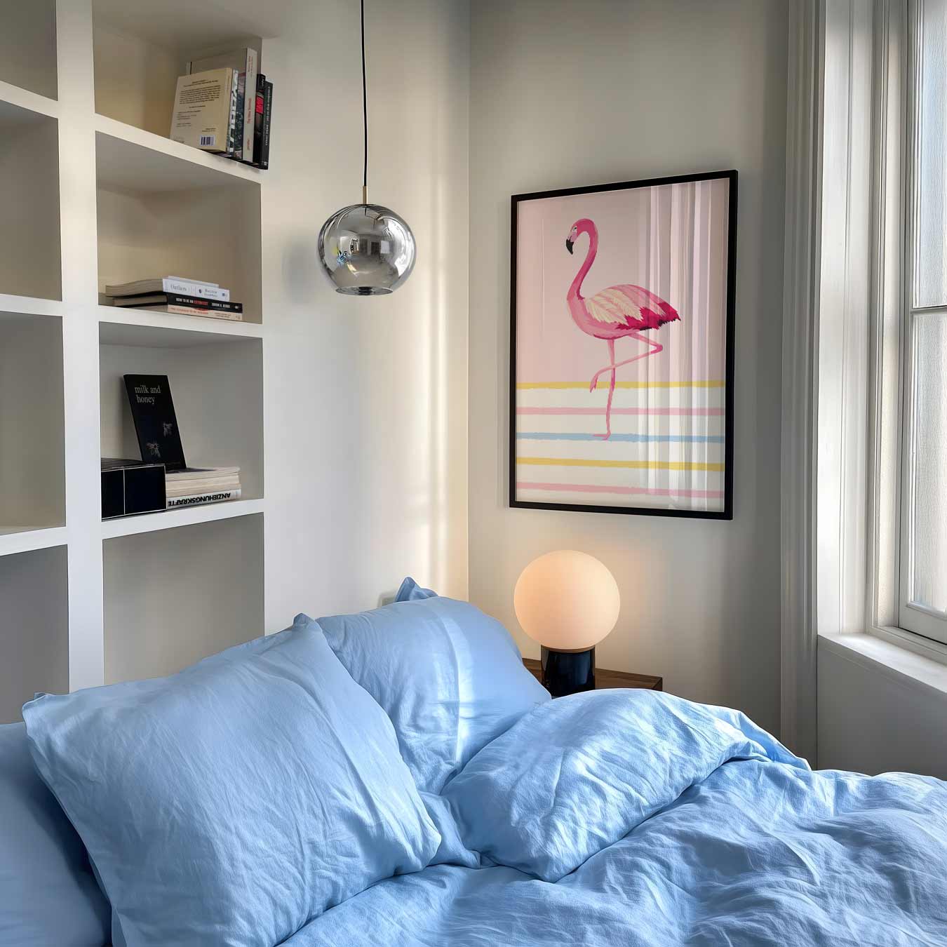 Flamingo Elegantie Poster-WallArtistic