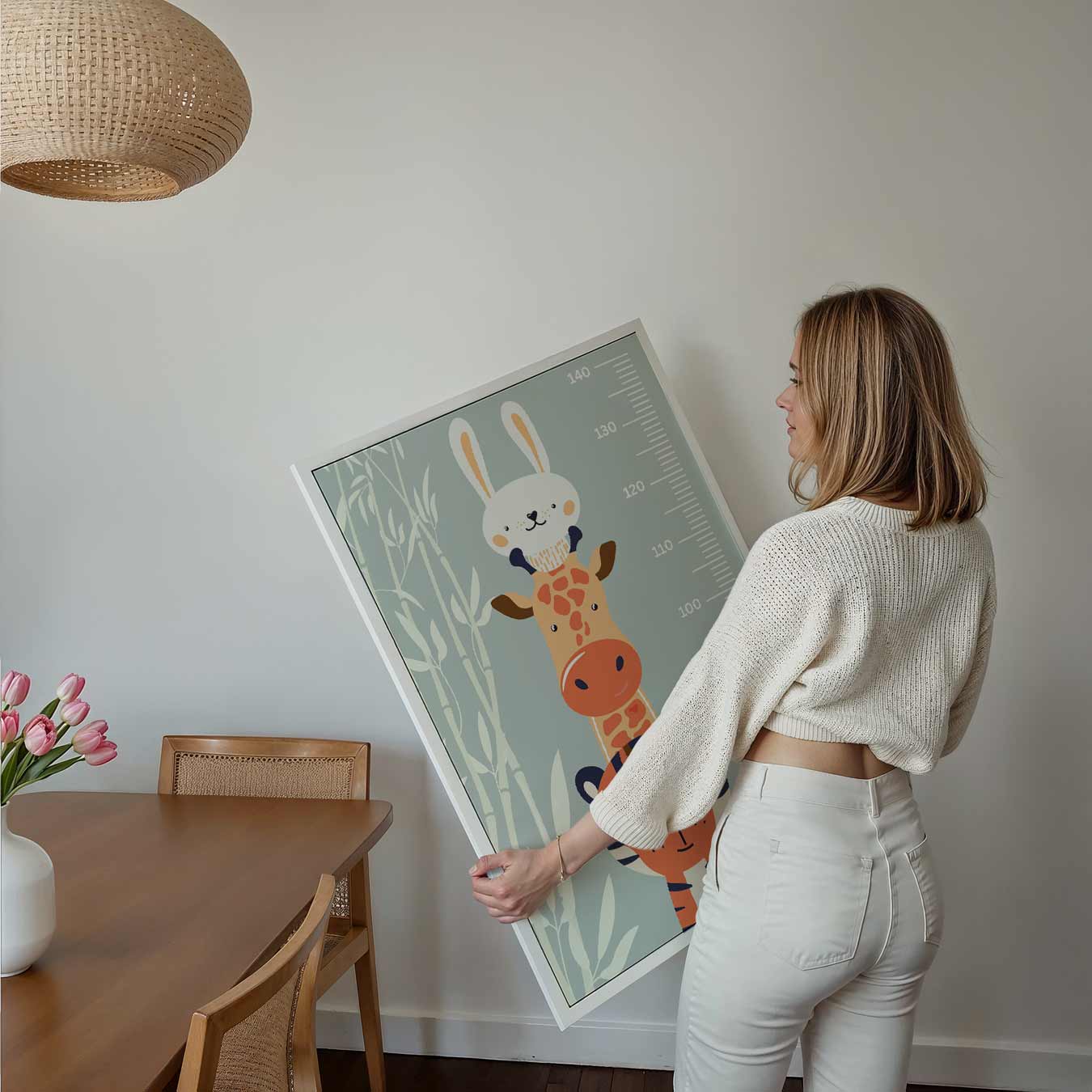 Dierenmeting Groeiposter-WallArtistic