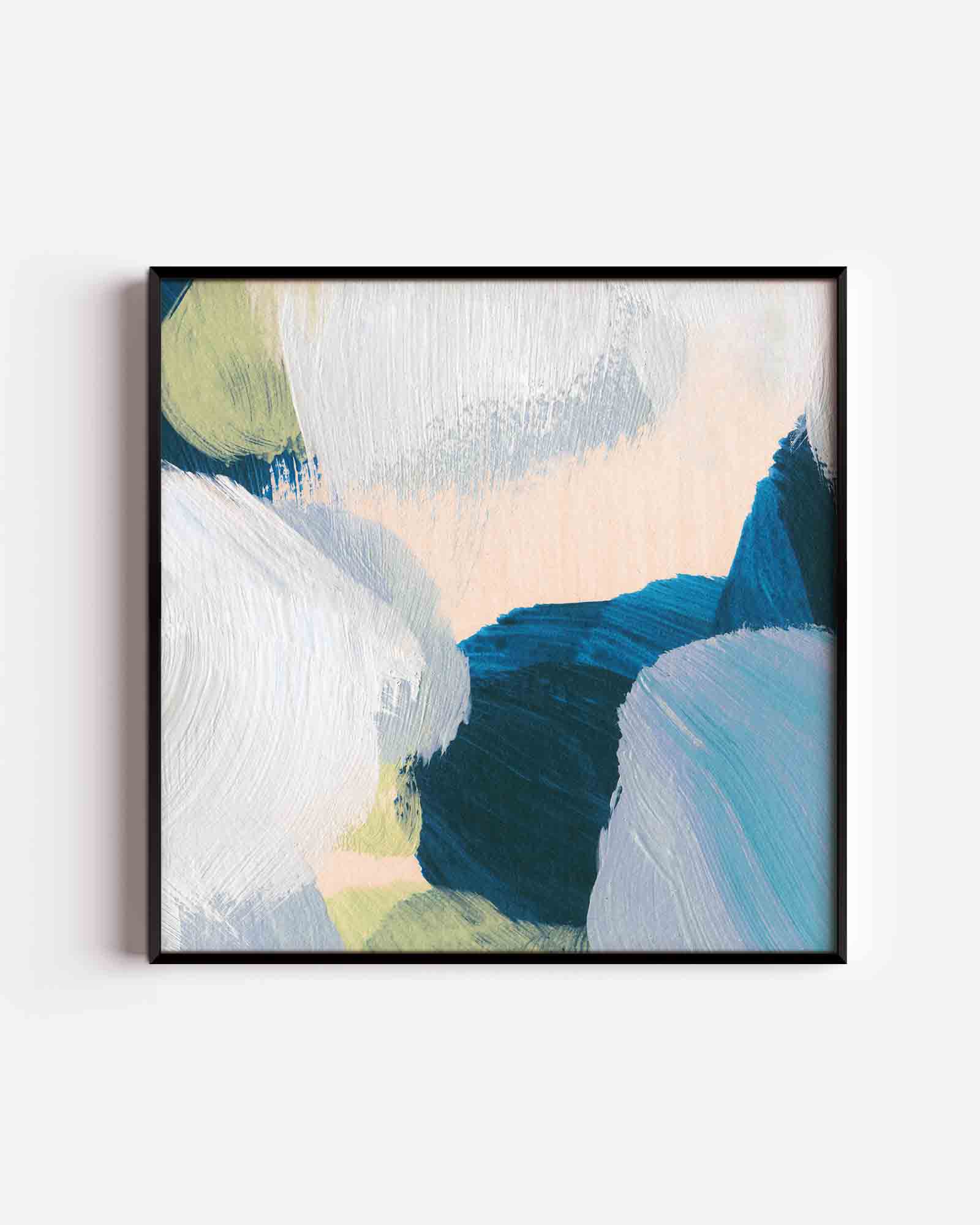 Abstracte penseelstreken Poster