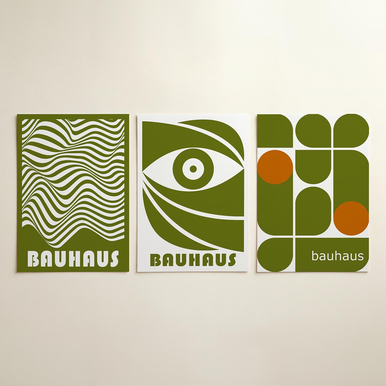 Golvend lijnenspel Posterset