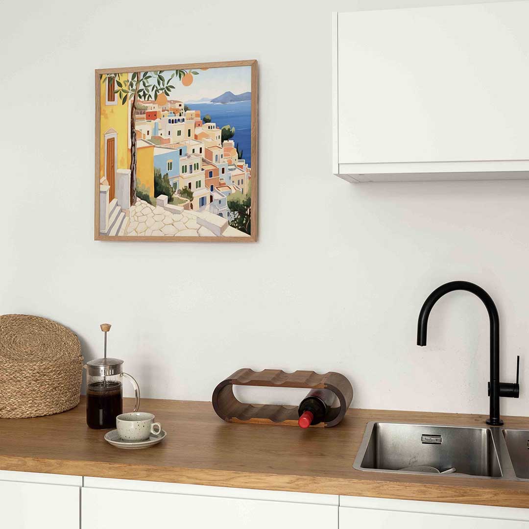 Mediterrane huizen Poster