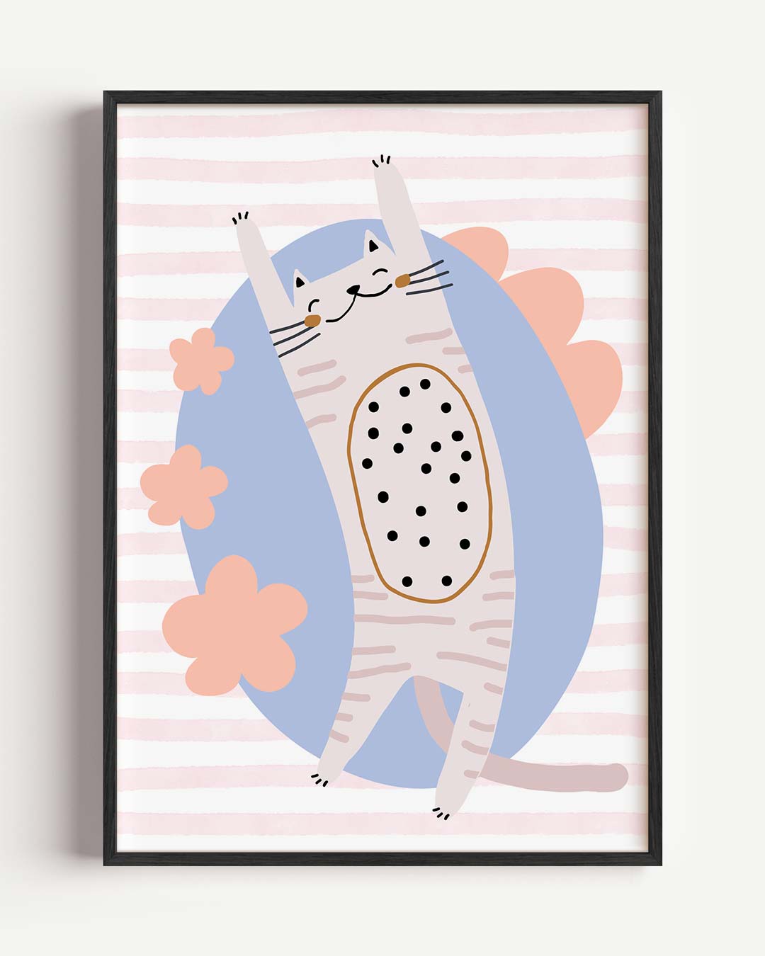 Vrolijke Kattenposter-WallArtistic