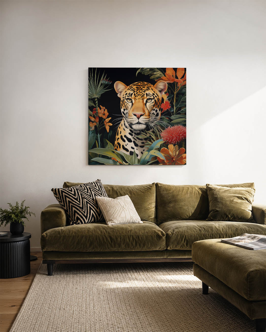 Dier in jungle Kunstwerk