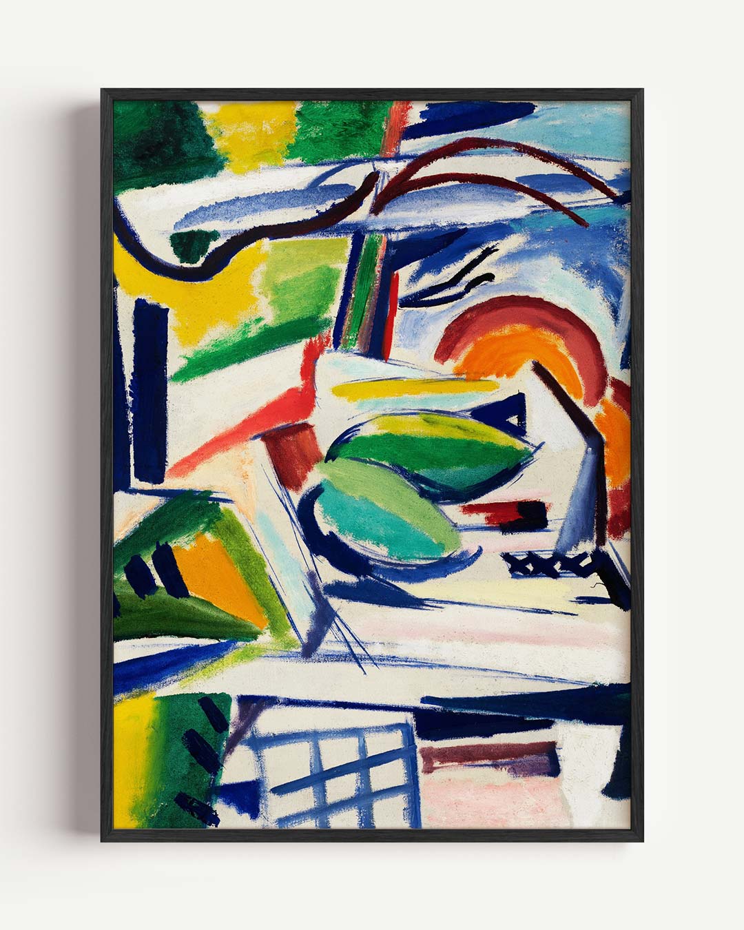 Abstract Landschap Kleuren Poster-WallArtistic