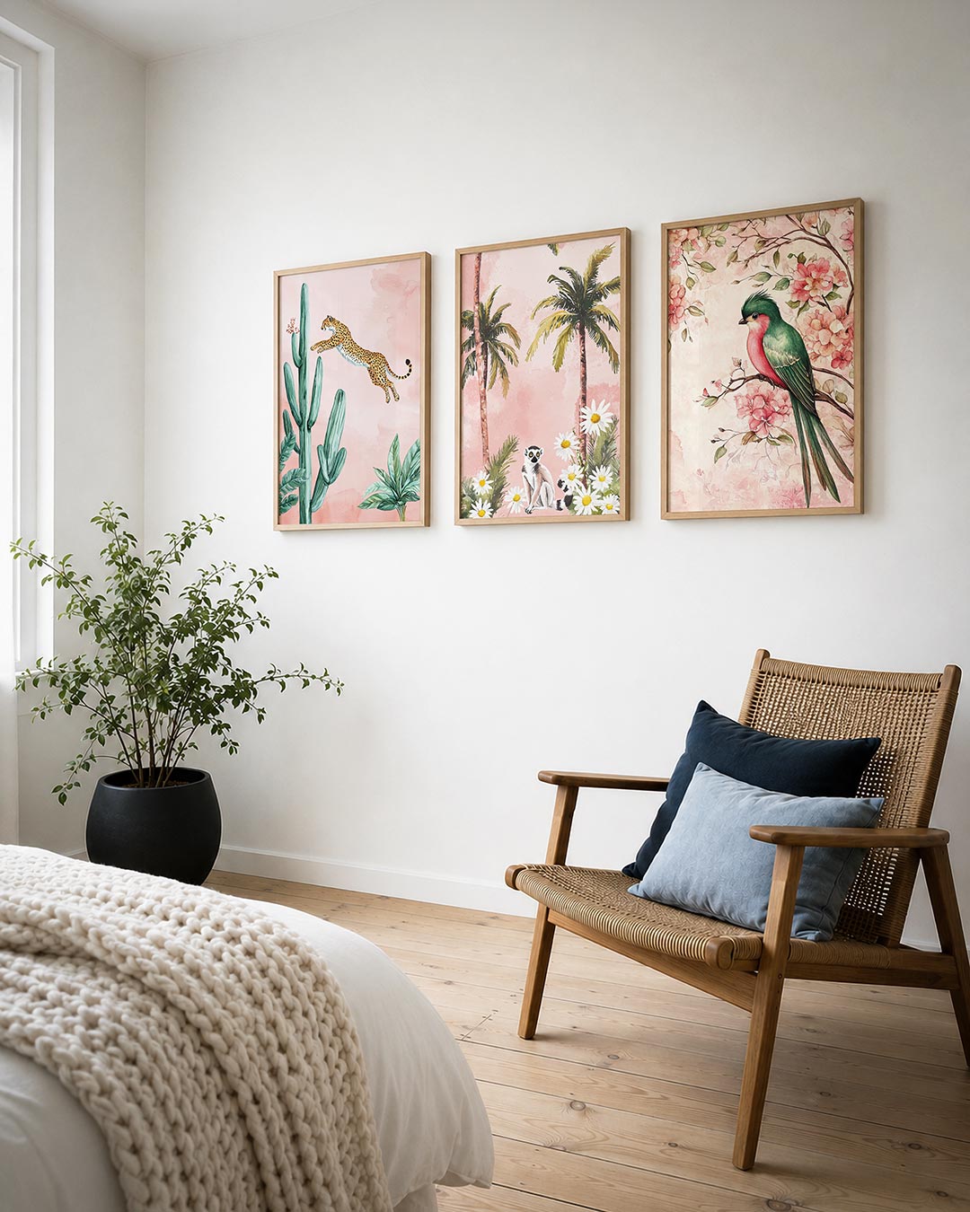 Sprong en cactus Posterset