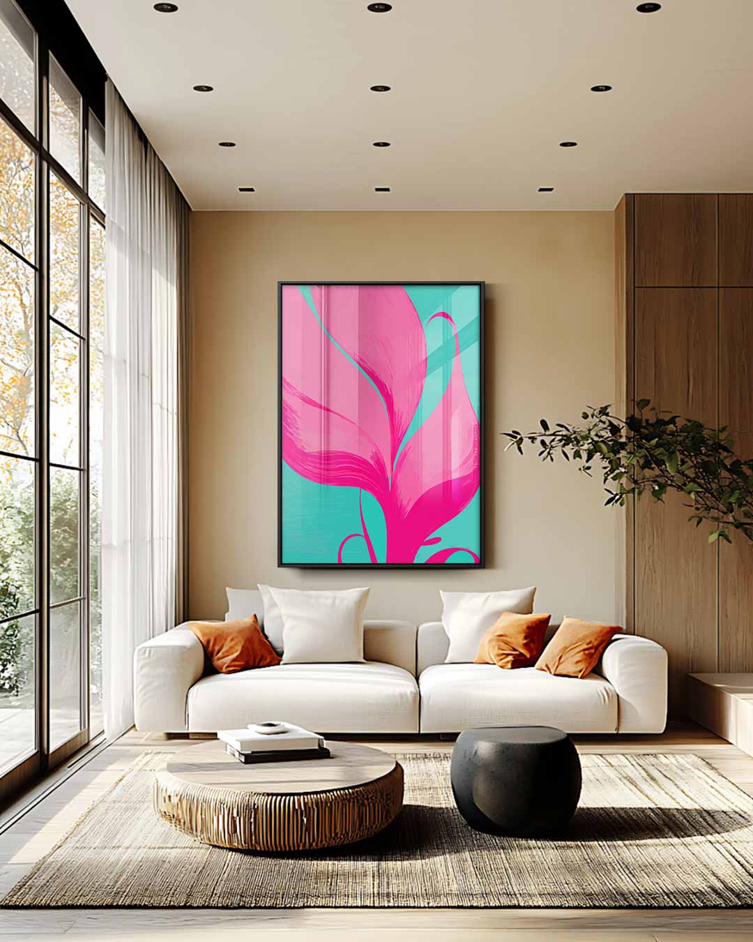 Vibrant Bloemenpracht Kunstwerk-canvas-dibond-plexiglas-wanddecoratie-WallArtistic