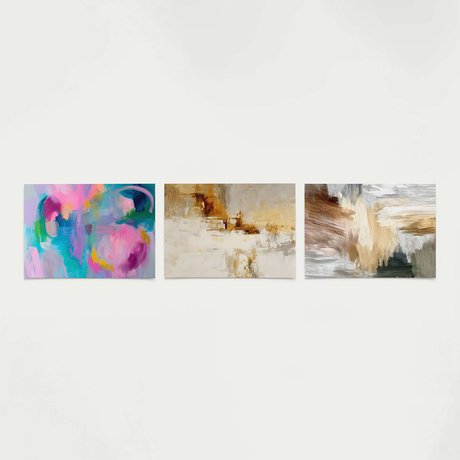 Kleurrijke vormen Posterset