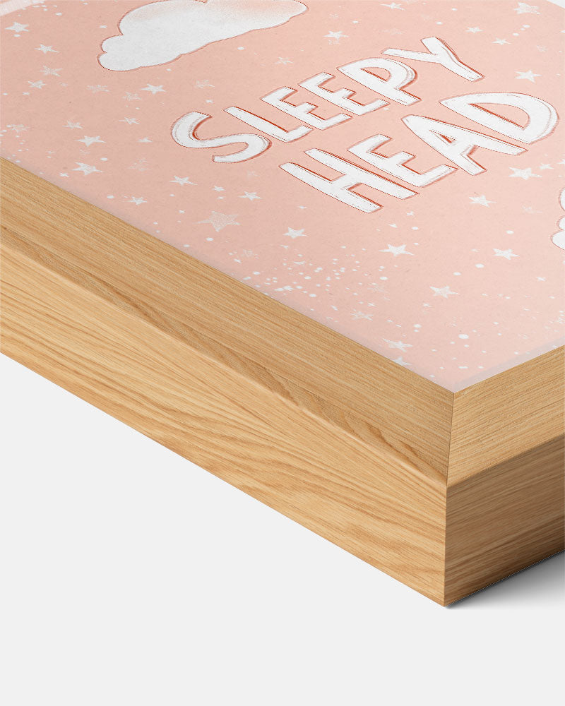 Dromerige "Sleepy Head" Poster-WallArtistic