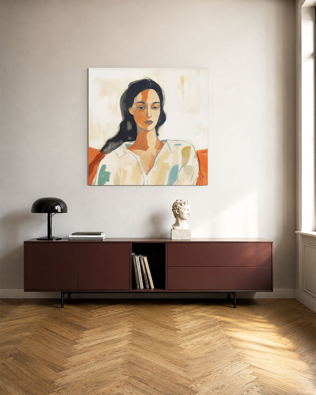 Vrouwelijk portret Kunstwerk
