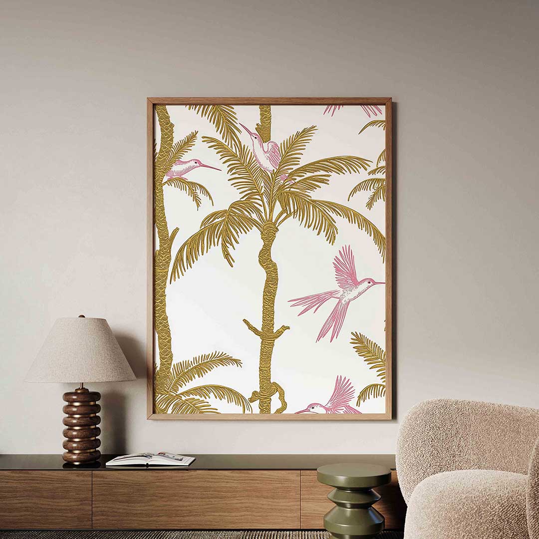Vogels en palmbomen Poster