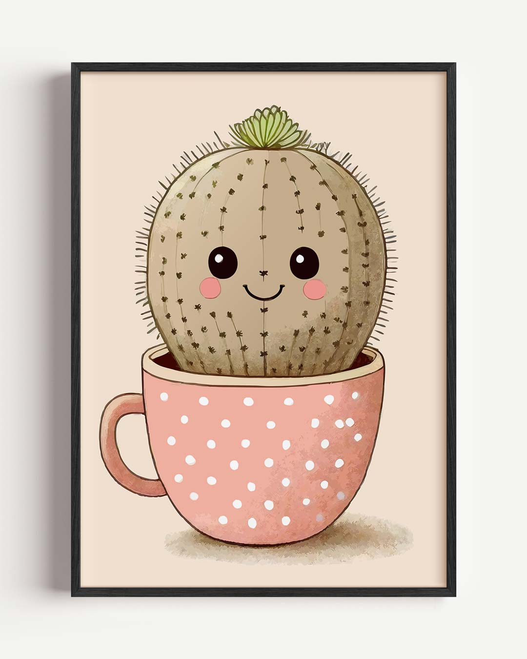 Schattige Cactus Poster-WallArtistic