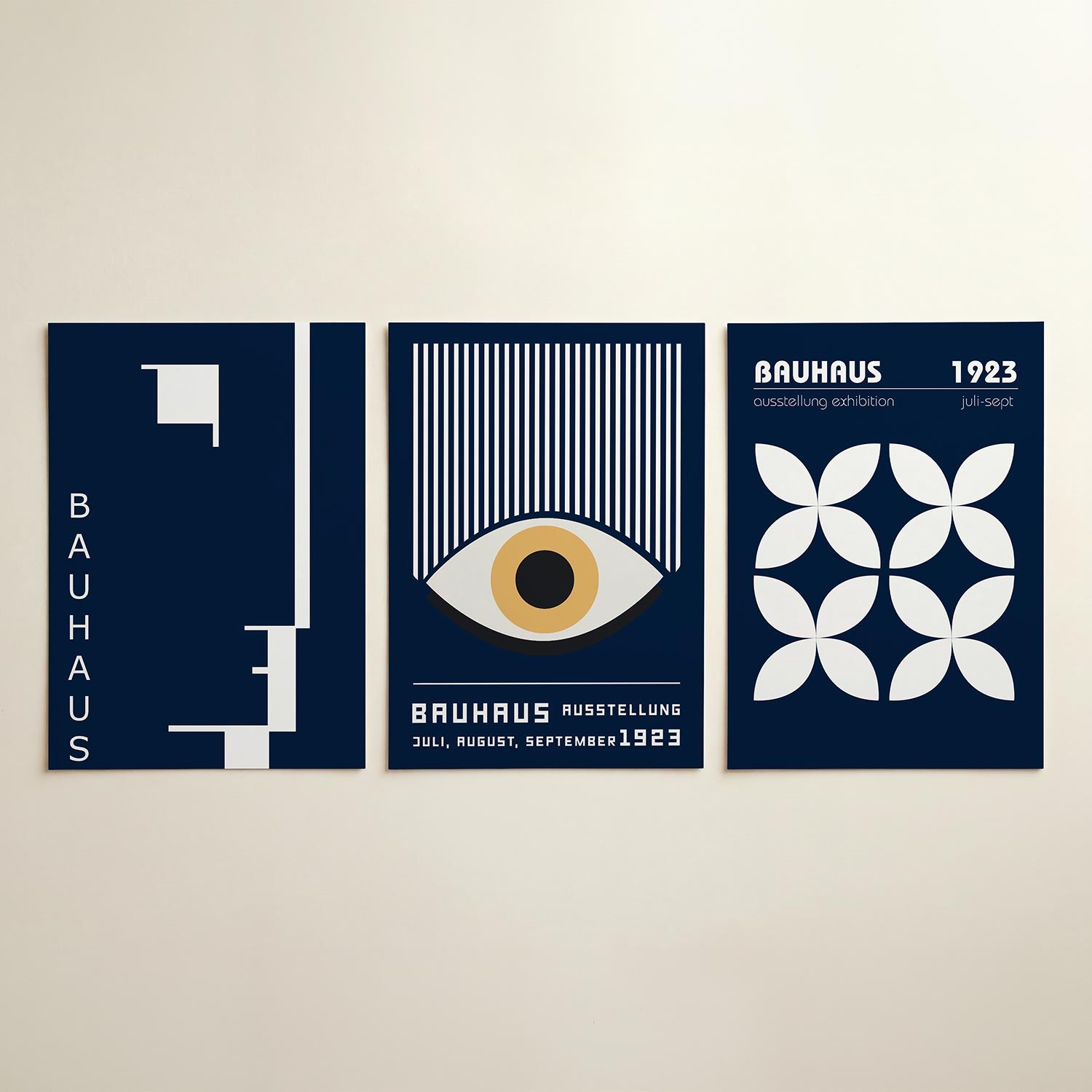 Strakke lijnenspel Posterset