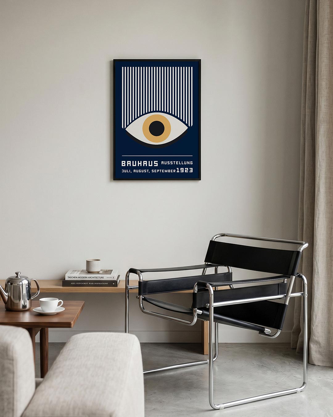 Lijnen en oog Poster