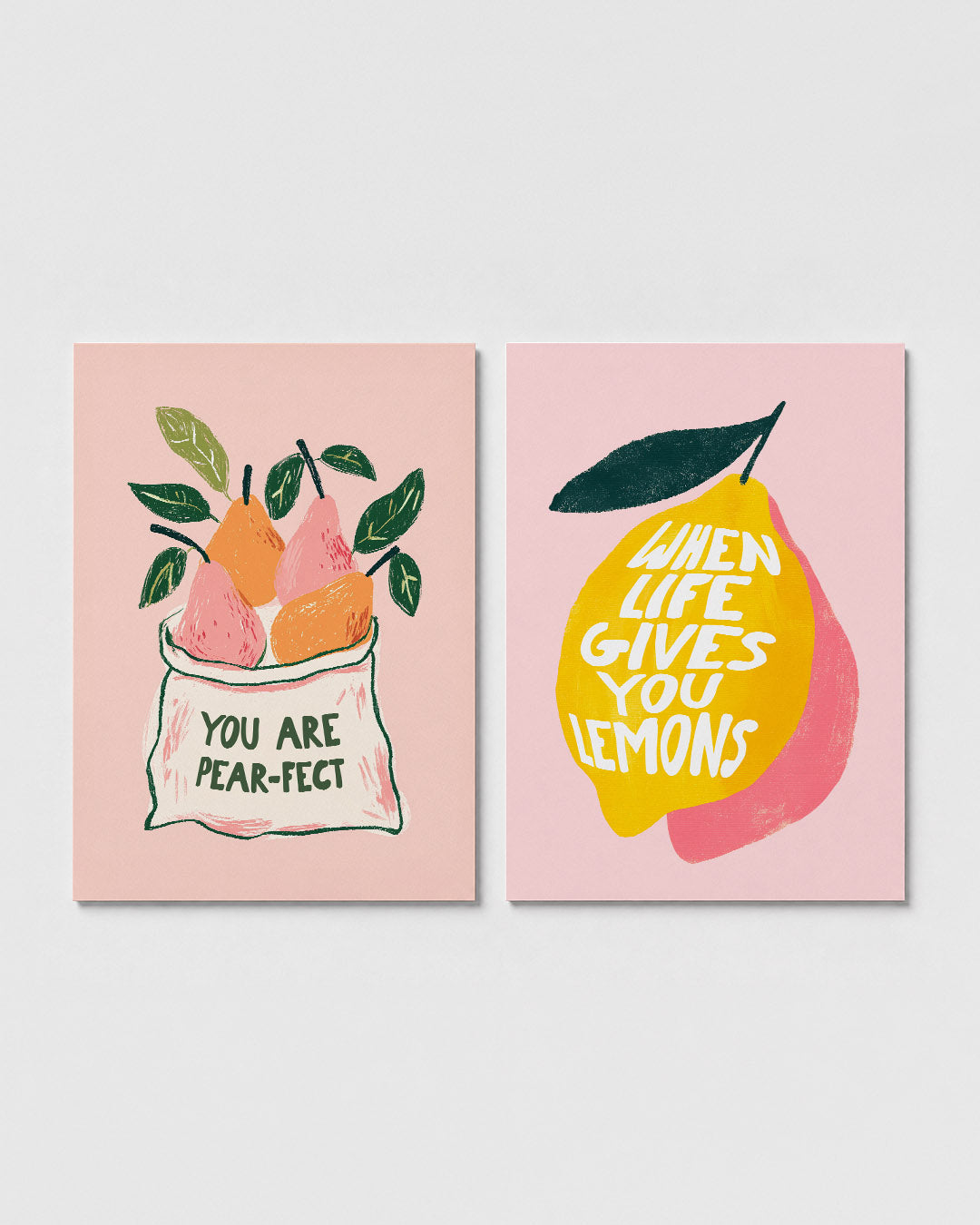 Fruitige vrolijkheid Posterset