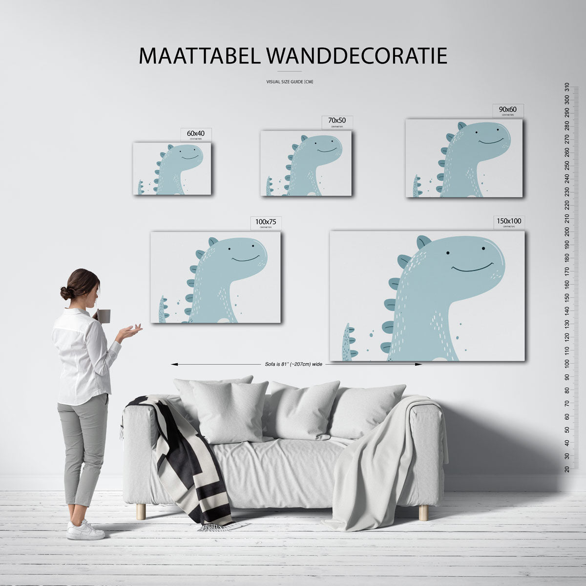 Vrolijke illustratie Kunstwerk